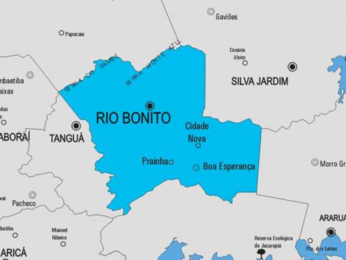 Kaart van Rio das Flores munisipaliteit