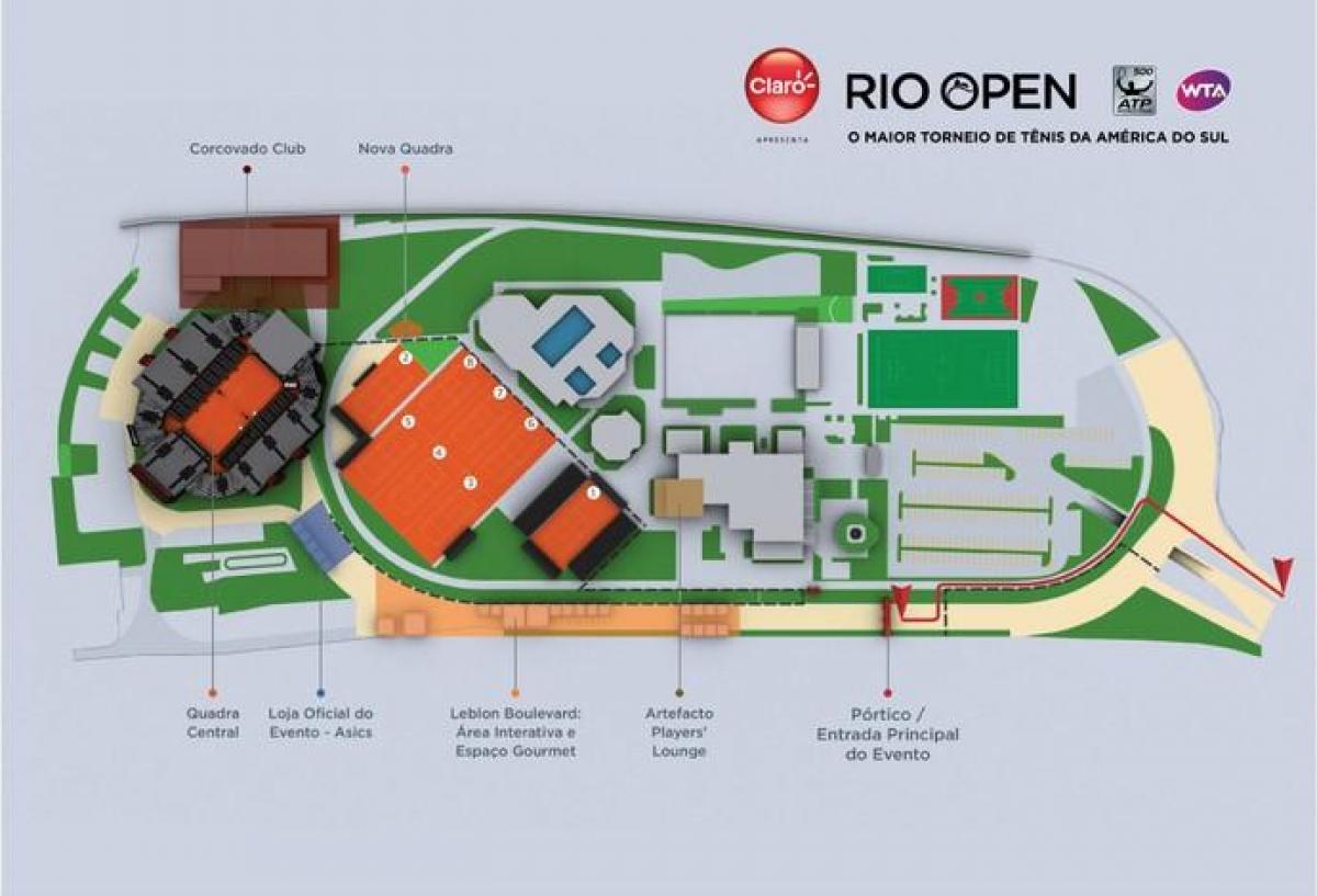 Kaart van Rio Oop