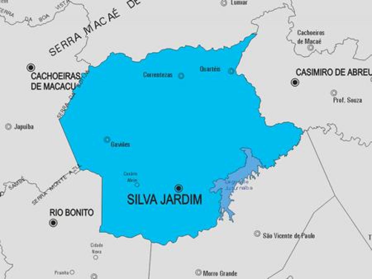 Kaart van Silva Jardim munisipaliteit