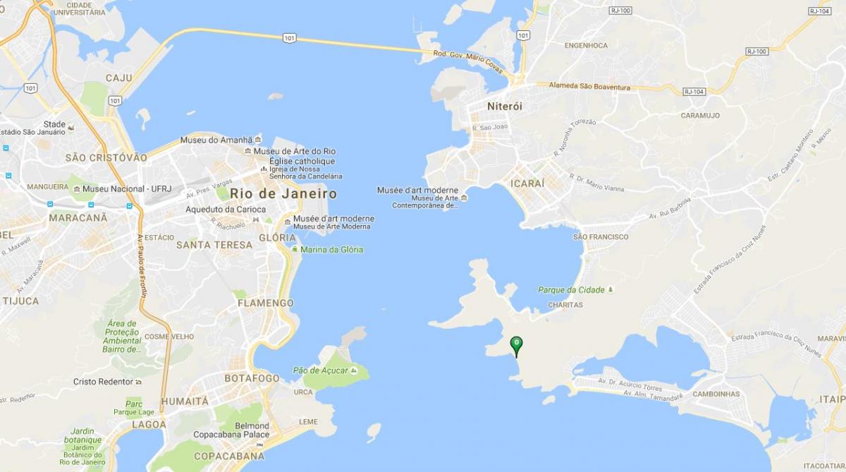 Kaart van die strand Forte Imbuí