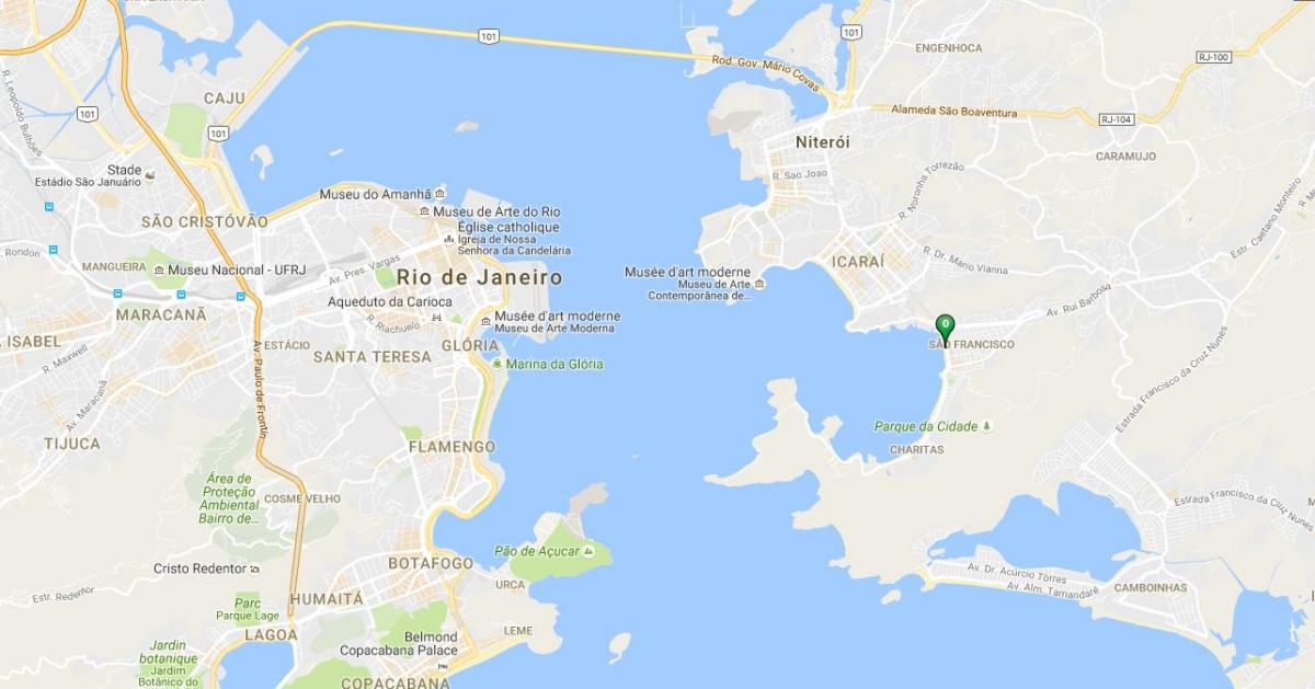 Kaart van die strand São Francisco