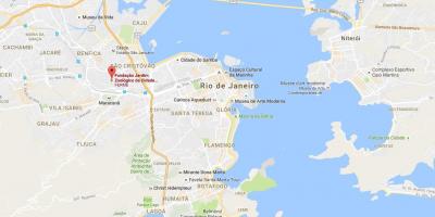 Kaart van die Dieretuin van Rio de Janeiro