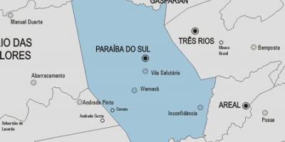 Kaart van die Jaar do Sul munisipaliteit