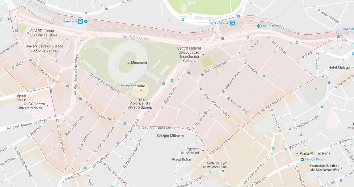 Kaart van bairro Maracanã