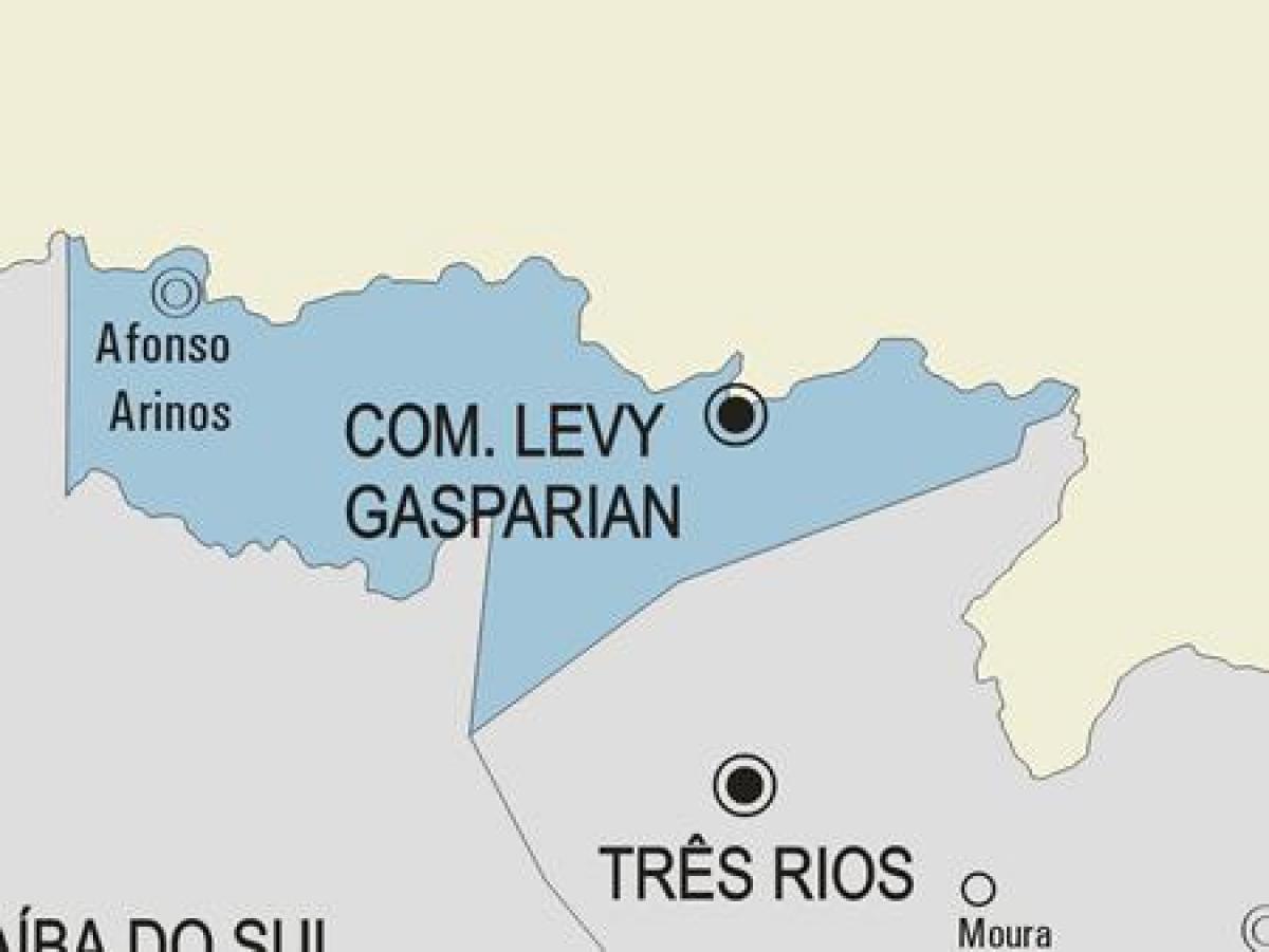 Kaart van Casimiro de Abreu munisipaliteit
