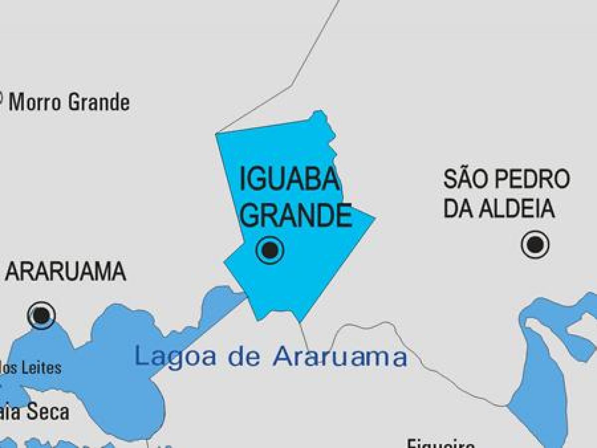 Kaart van Iguaba Grande munisipaliteit