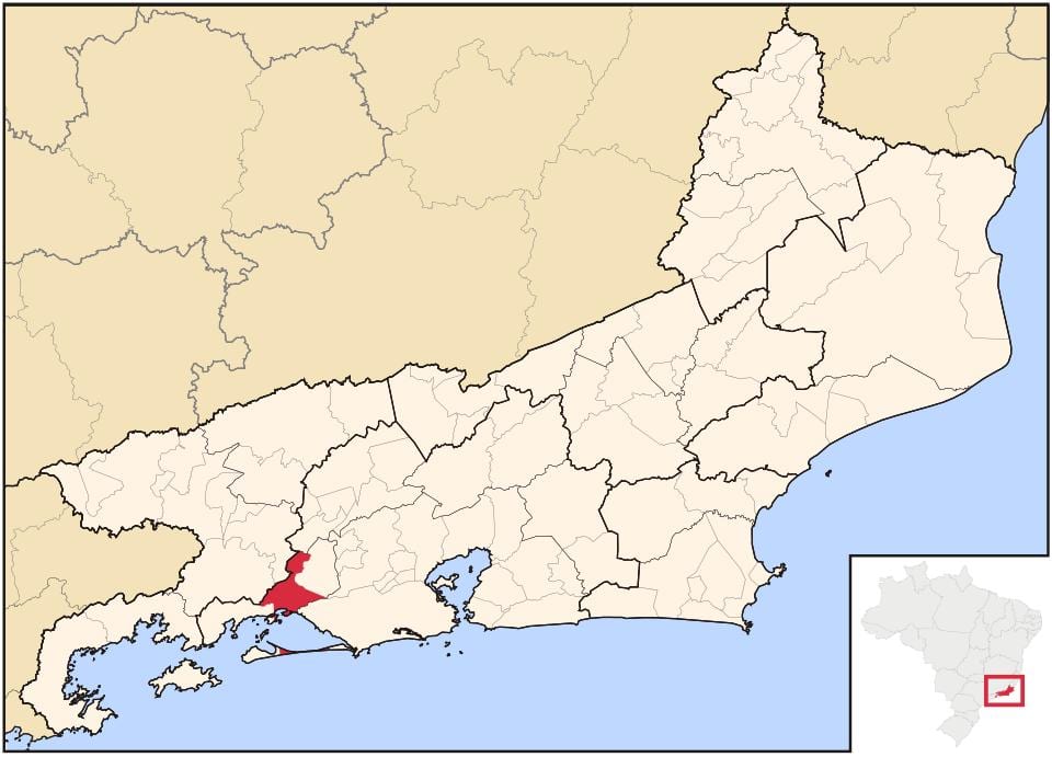 Kaart van Itaguaí