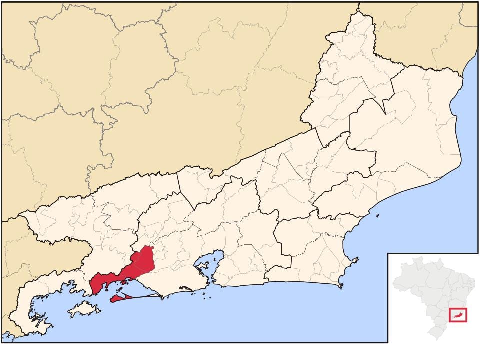 Kaart van Itaguaí