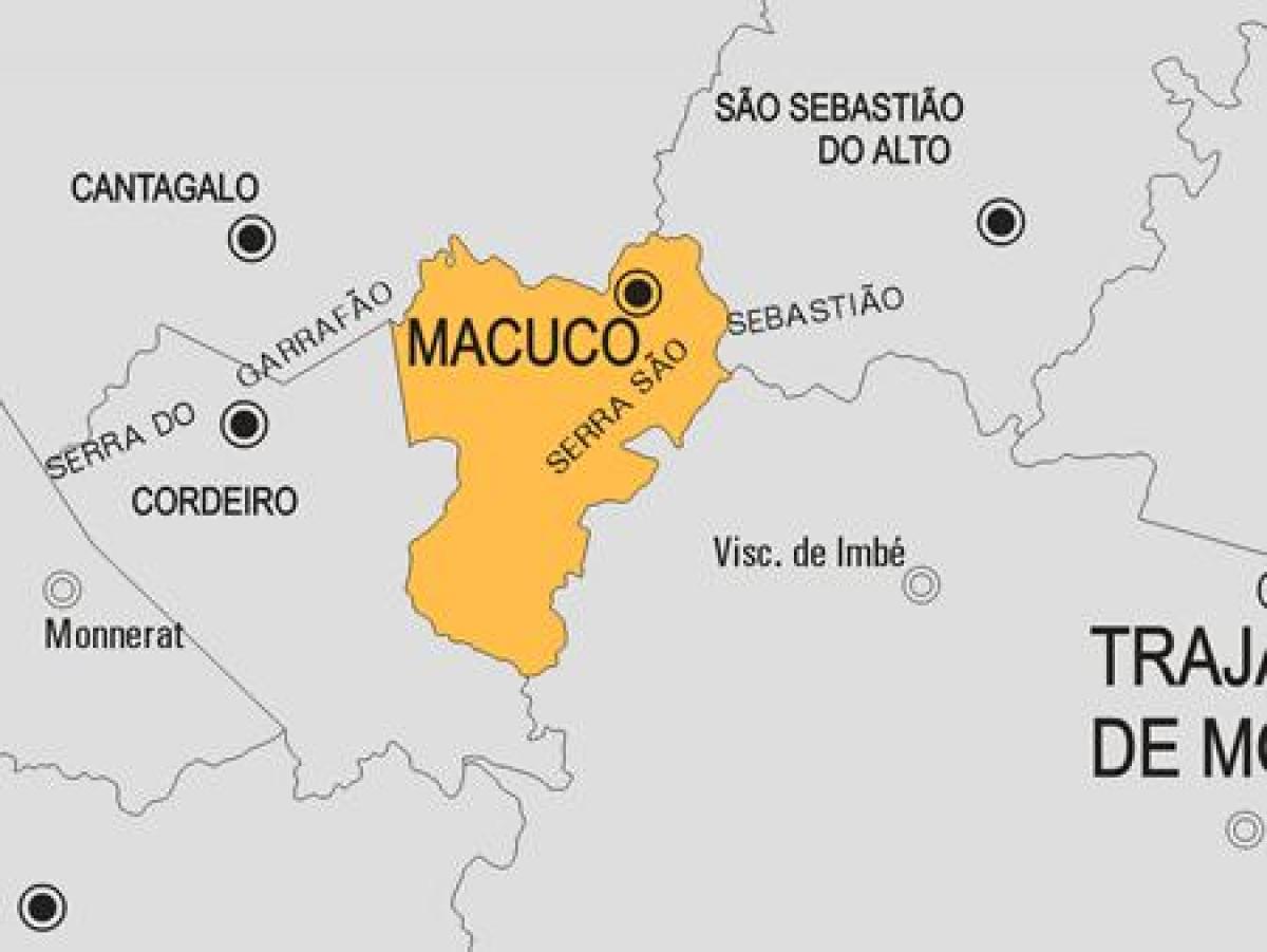 Kaart van Macuco munisipaliteit