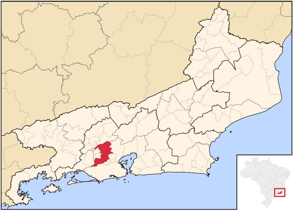 Kaart van Nova Iguaçu