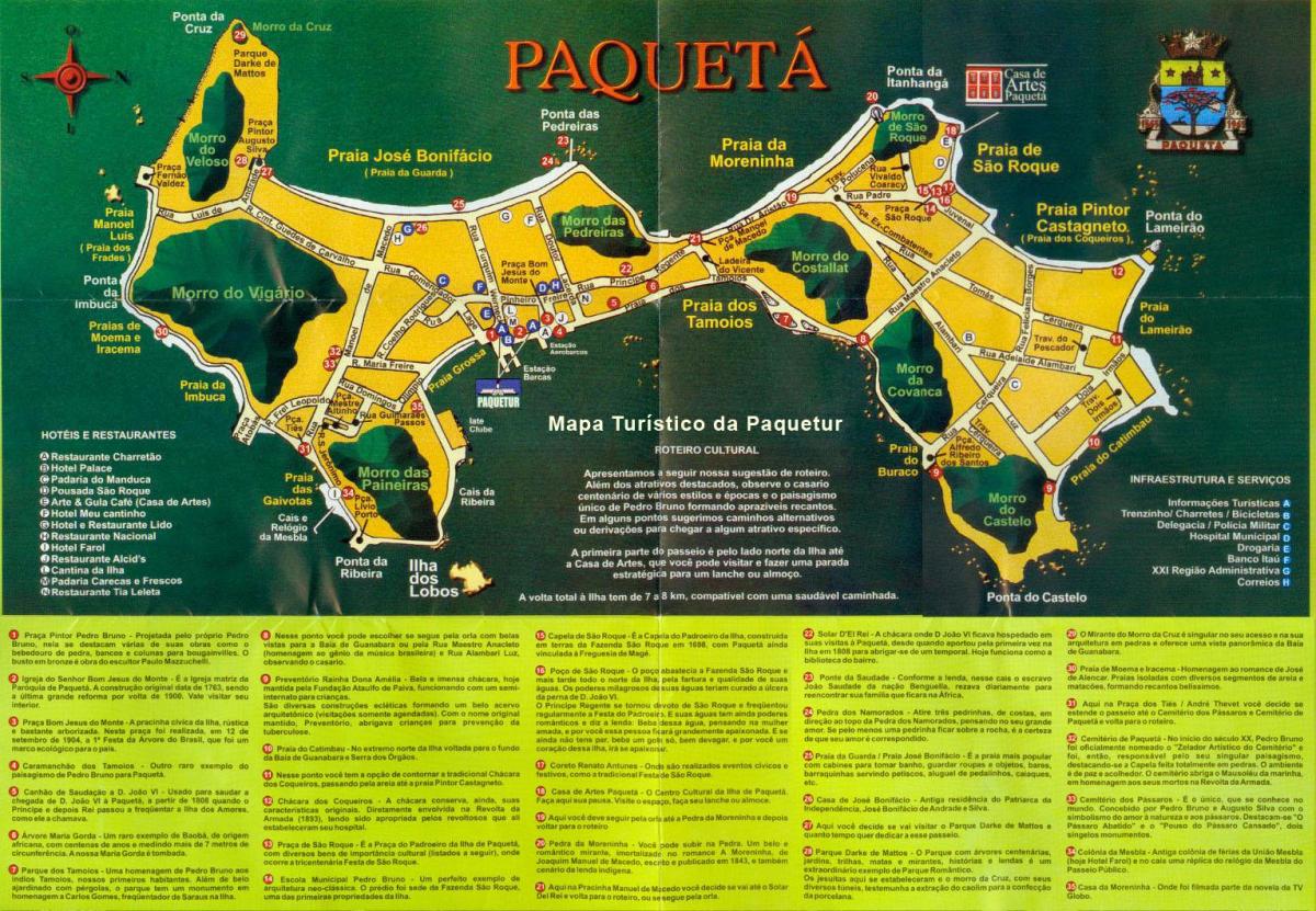 Kaart van Paquetá