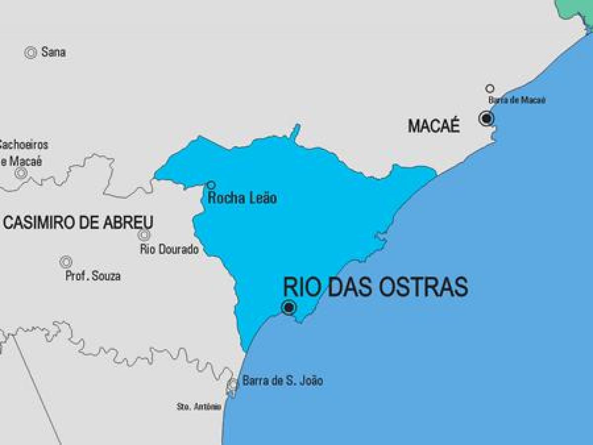 Kaart van Rio de Janeiro munisipaliteit
