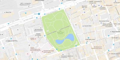 Kaart van Campo de Santana park