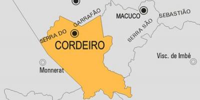 Kaart van Cordeiro munisipaliteit