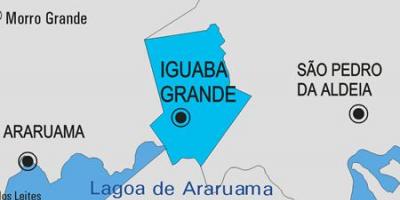 Kaart van Iguaba Grande munisipaliteit
