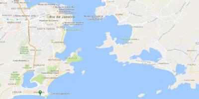 Kaart van Ipanema strand