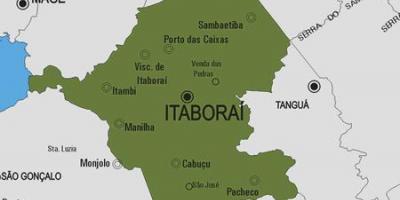 Kaart van Itaboraí munisipaliteit