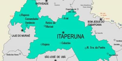Kaart van Itaperuna munisipaliteit
