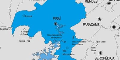 Kaart van Piraí munisipaliteit