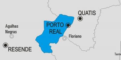 Kaart van Porto Real munisipaliteit