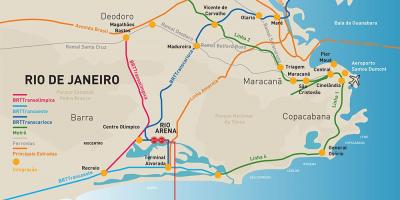 Kaart van Rio Arena plek