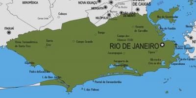 Kaart van Rio Bonito munisipaliteit