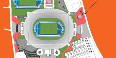 Kaart van die stadion Engenhão