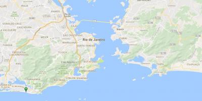 Kaart van die strand Barra da Tijuca