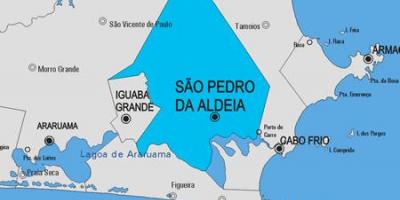 Kaart van São Pedro da Aldeia munisipaliteit