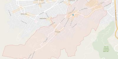 Kaart van die Tijuca