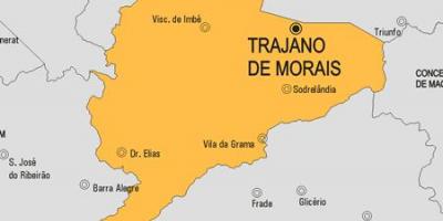 Kaart van Trajano de Morais munisipaliteit